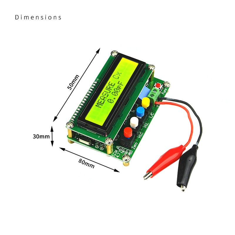 Mini USB 1602 LCD 5V LC100-A Precise electronic Inductance Capacitance meter