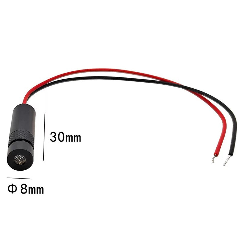 Φ8X30mm 515nm 520nm 1mW 5mW 10mW Adjustable Focus Cross‑Line Green Laser Module