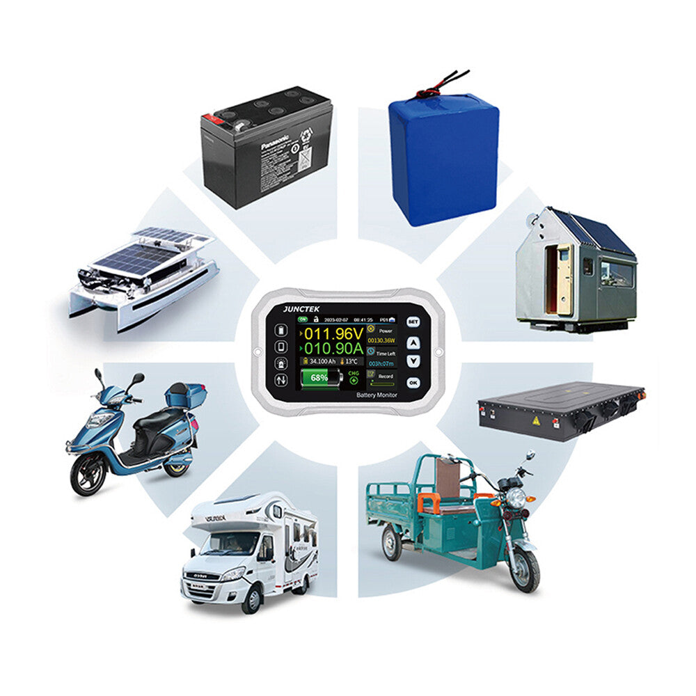 Electric Vehicle Motorhome Coulomb Meter Voltammeter Monitor Battery Manager