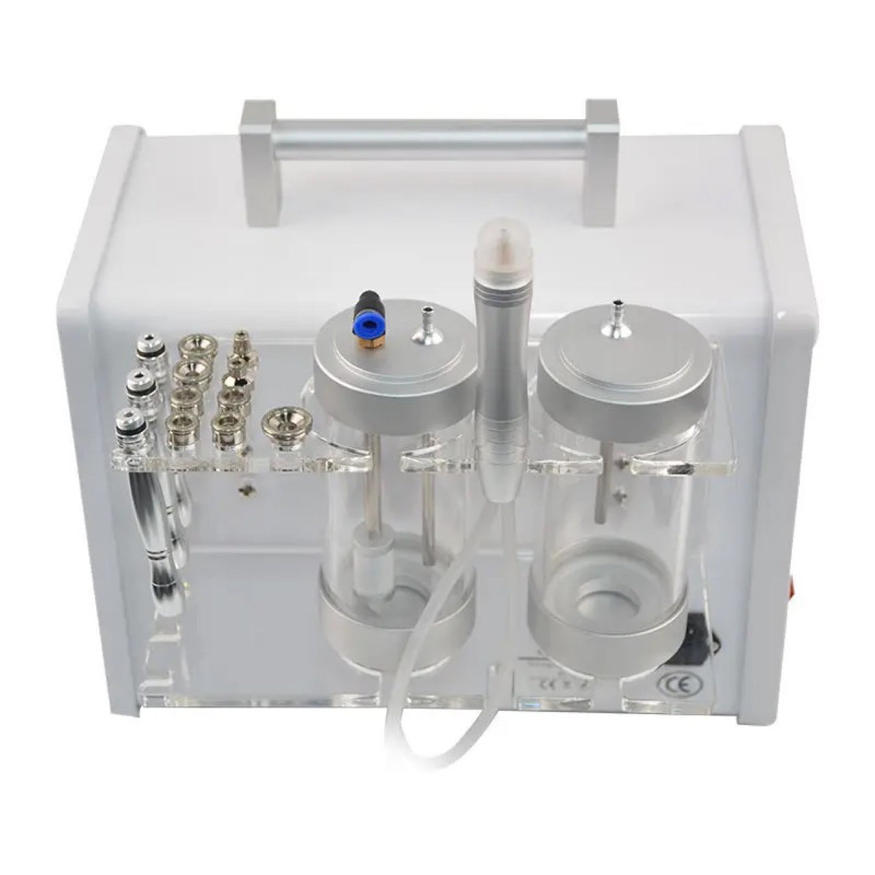 2‑in‑1 Desktop Diamond Microdermabrasion Machine | Facial Peeling Cleansing Beauty Device White 110‑240V