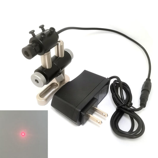 658nm 200mW Red Laser Module Laser positioning Marking Instrument w/ Power supply + Bracket Accessories