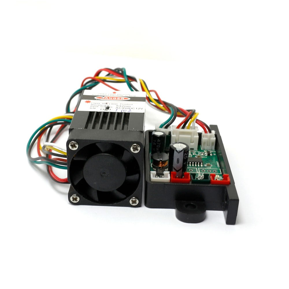 Fat Beam 532nm 60mW Dot Green Laser Diode Module Lights with TTL 12V