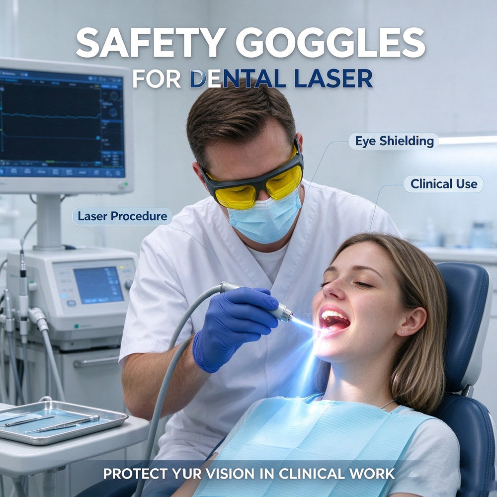 200-460nm OD6+ Laser Safety Glasses | 450nm Blue UV Laser Protection Goggles for Laser Engraving & Laser Dentistry CE EN207 LB5