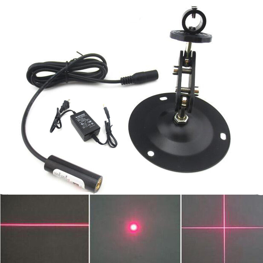 650nm 5mW 12x40mm 12V Adjustable Red Dot Line Cross Module 24V Laser Locator