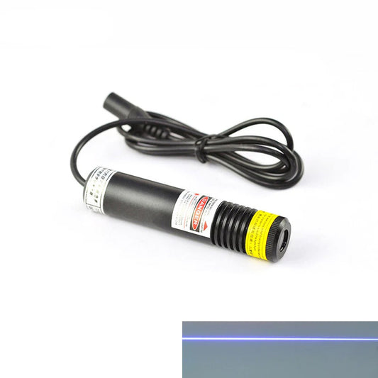 12V 447nm 100mW Blue Light Line Laser Woodworking Stone Cutting Positioning Lamp