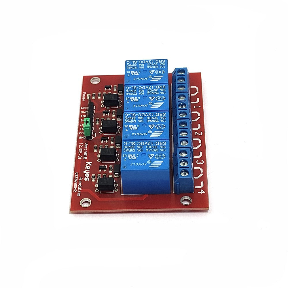 12V 4-Channel Relay Module for Arduino PIC AVR DSP ARM
