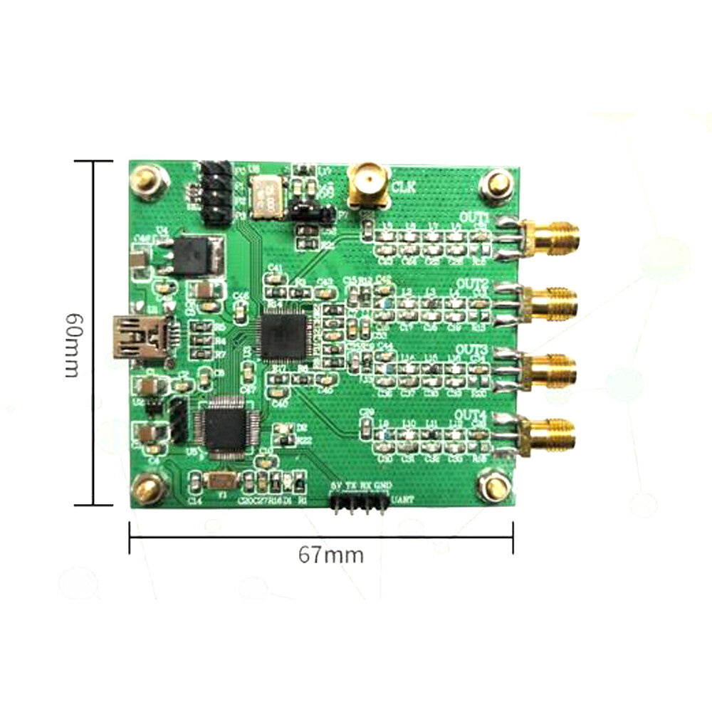 AD9959 Four-channel DDS Module RF Signal Source Generator Output Sweep AM