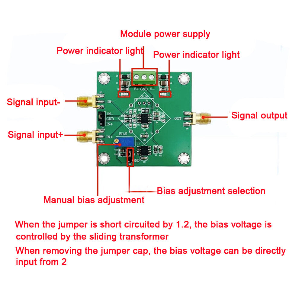 AD8421 AD8429 Small Signal Millivolt Voltage Instrument Amplification Module