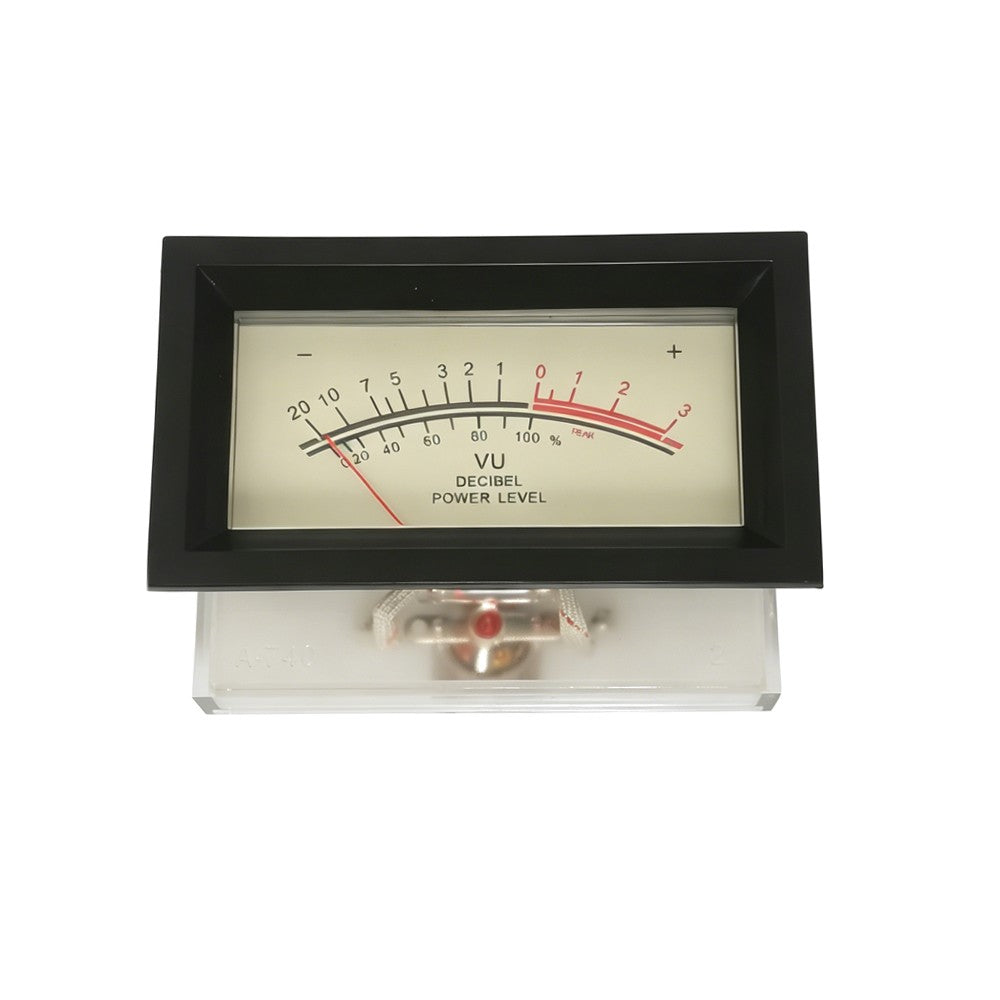 1pc SD-740 Panel VU Meter 510uA 650Ω 80x60mm 12V Amber Lamp with Black Frame