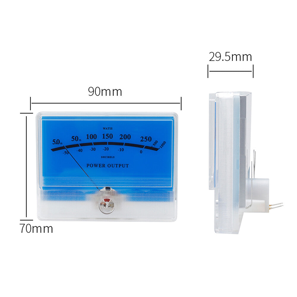 600uA 650Ω Audio Volume Meter With Backlight Pointer Power Meter VU Level Meter