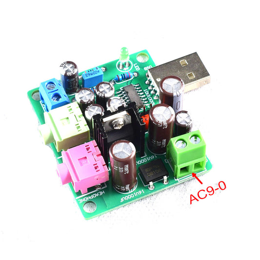 MINI USB DAC Supports Mobile Phone OTG USB Sound Card With MIC Amp DIY