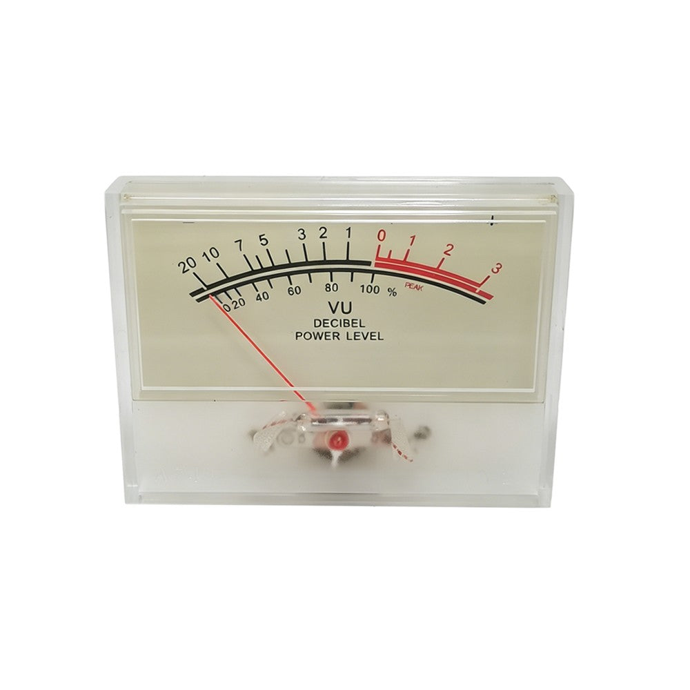 1pc SD-740 Panel VU Meter 510uA 650Ω 80x60mm 12V Amber Lamp with Black Frame