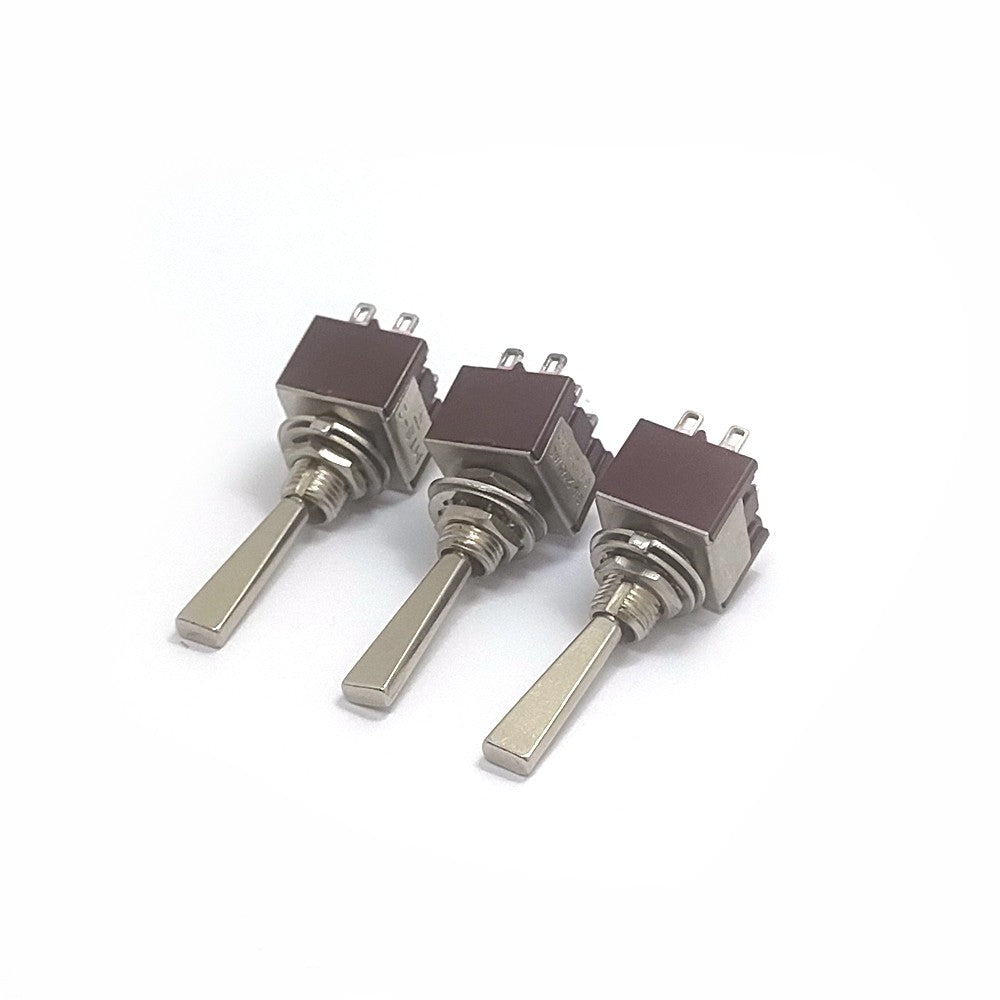 3pcs Toggle Switch for Amplifier DAC Long Flat Handle/Amplifier Chassis Tube