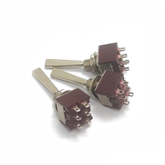 3pcs Toggle Switch for Amplifier DAC Long Flat Handle/Amplifier Chassis Tube