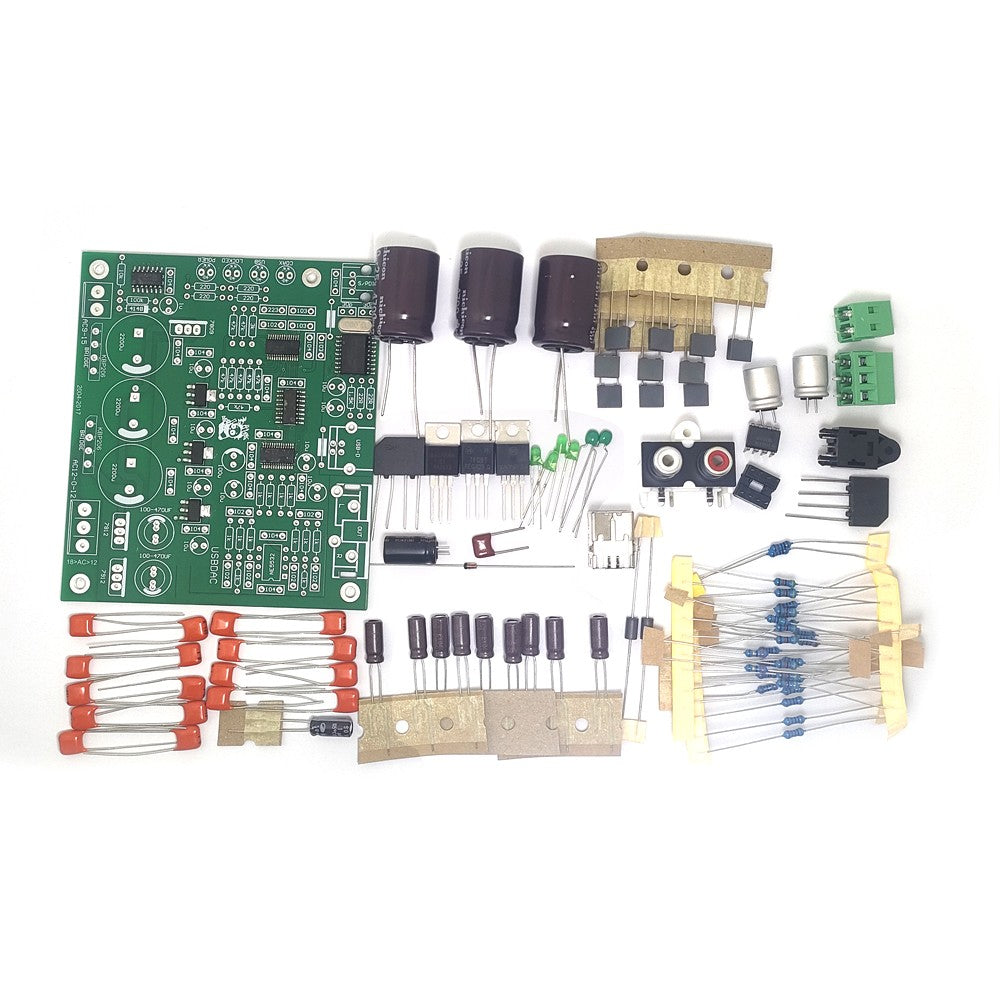KITS CS8416+CS4398 DAC board (USB+Optical Fiber 192K/24BIT Board )AC15V-0-AC15V