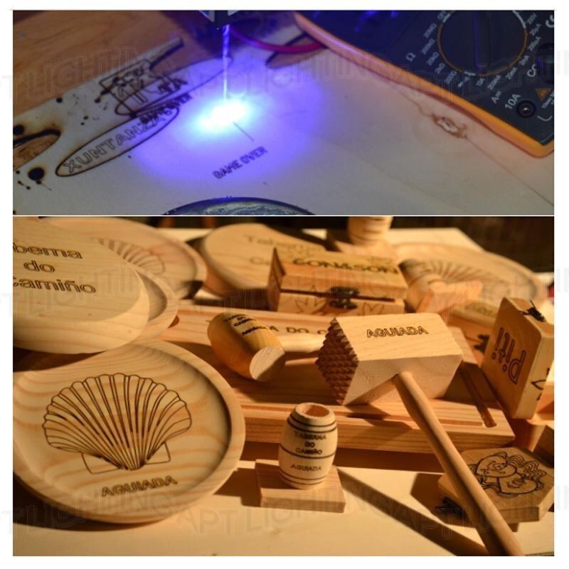 Focusable 450nm 2W 2000mw Blue Laser Module W/Driver+TTL 12V Wood Carving