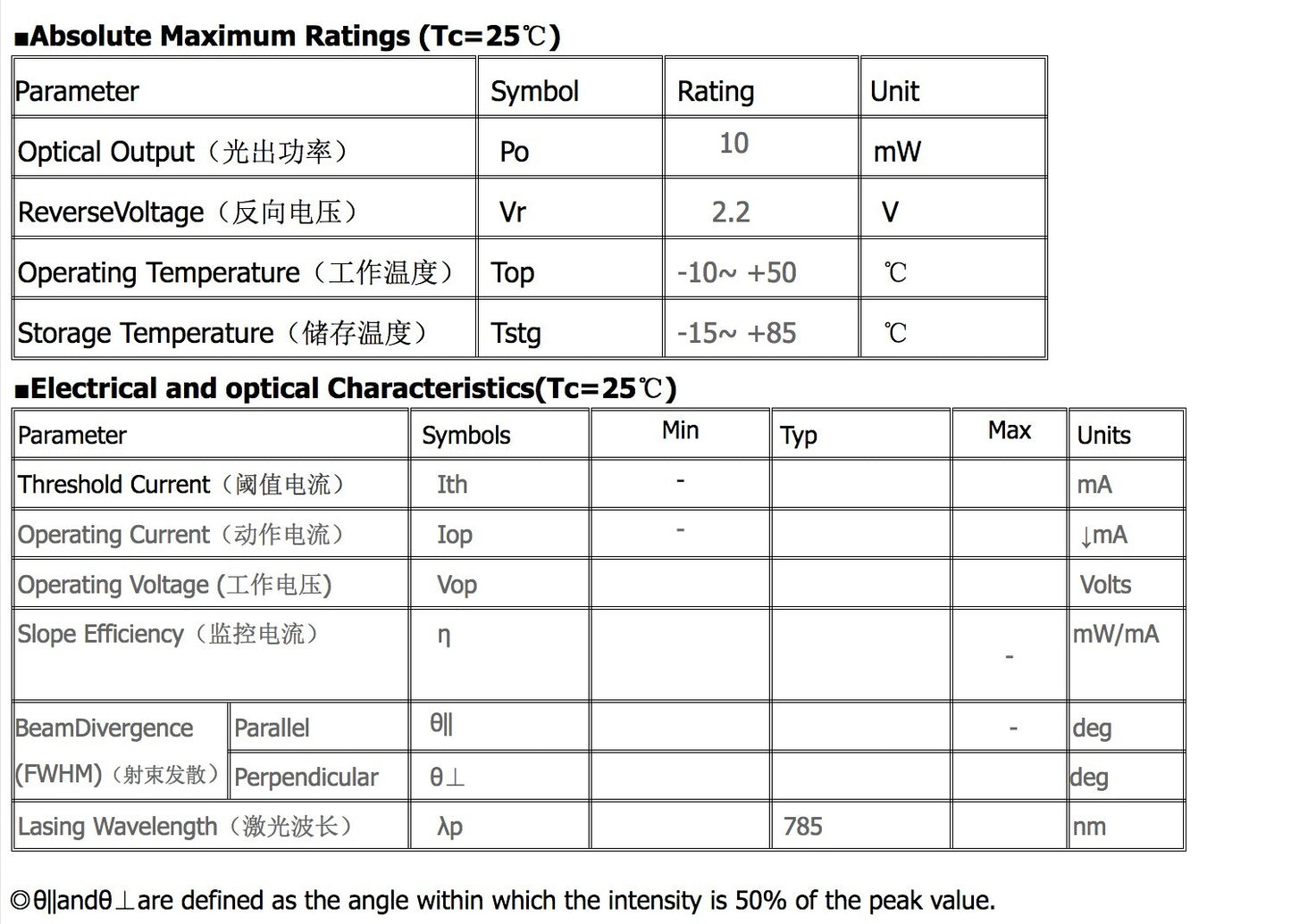 780nm 785nm 10mw 5.6mm M pin Common Cathode Laser Diode LD RLD78MD-K