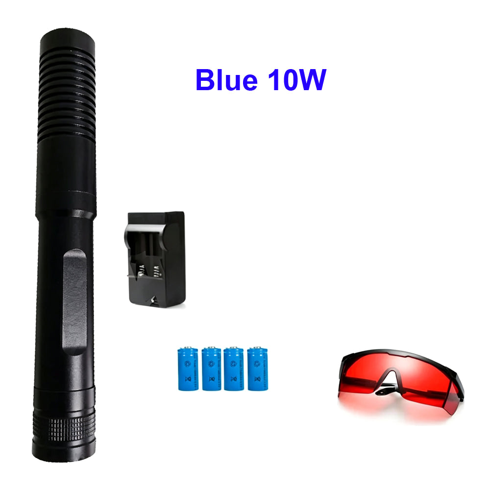 445nm 450nm Focusable Blue Laser Pointer, High Power Laser Igniter, Outdoor Hunting Accessories