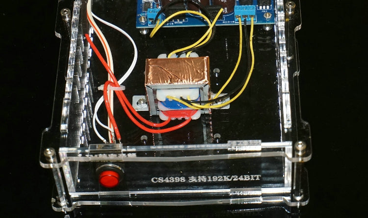 KITS CS8416+CS4398 DAC board (USB+Optical Fiber 192K/24BIT Board )AC15V-0-AC15V