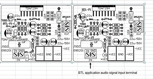 Amplifier DIY KITS  TDA7294 dual-channels Audio Power Amplifier board 60W+60W DC ±25V-±38V