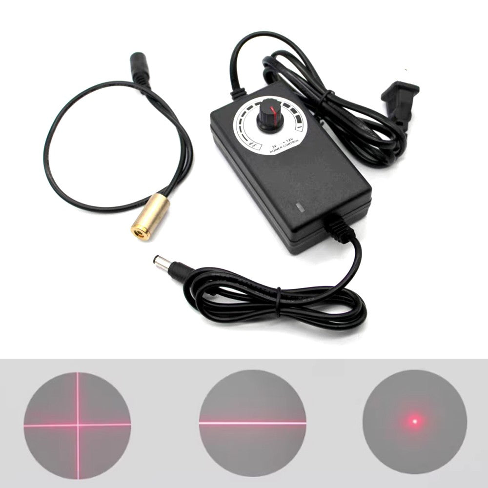 Mask Machine Dedicated Adjustable Positioning Marking Collimated Laser Module w/ Power Supply + Bracket