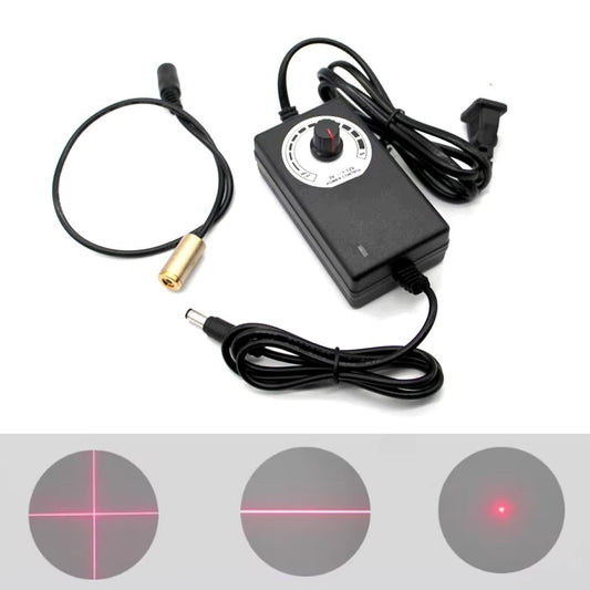 Mask Machine Dedicated Adjustable Positioning Marking Collimated Laser Module w/ Power Supply + Bracket