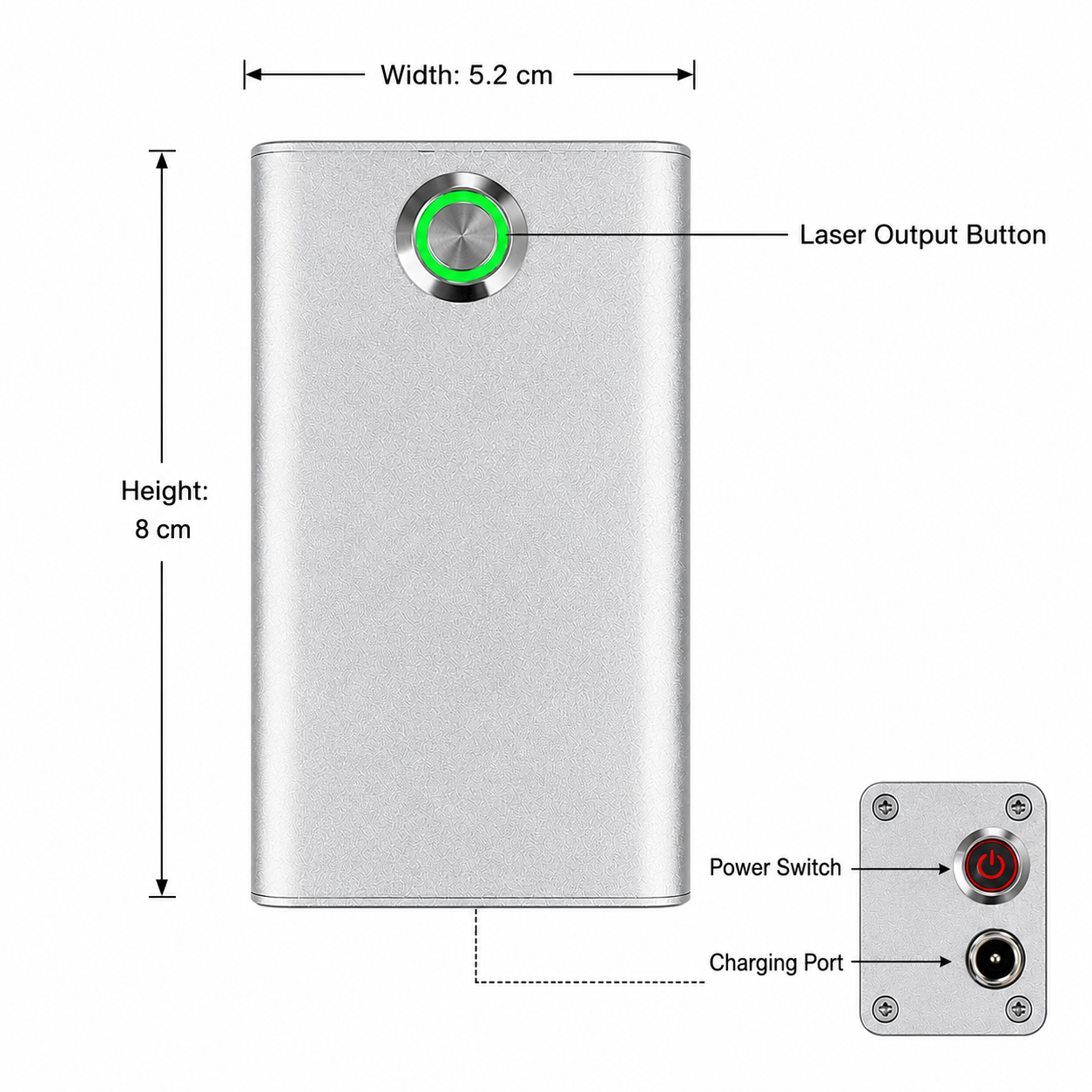 80W Mini Portable Laser Igniter with Precision Optical Pump Source